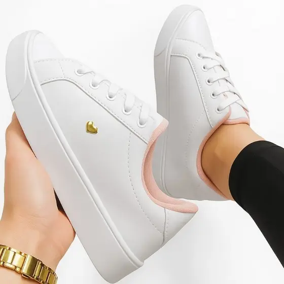 Tênis Branco Feminino Casual Tenis confortàvel Basico lançamento 2023