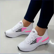 Tênis feminino corrida casual e esportivo malha respirável academia caminhada