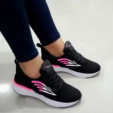 Tênis Esportivo Feminino leve e confortável adulto na promoção casual e esportivo caminhada academia,