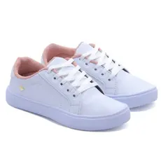 Tênis Feminino Coraçao Branco Corrida Esportivo casual Academia