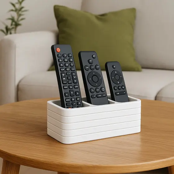 Organizador Porta Controle com 3 Divisórias – Ideal para TV e Ar
