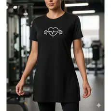 Blusa Feminina Long Line Tapa Bumbum Treino Academia Fitness