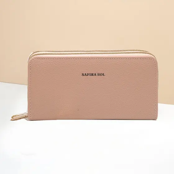 Carteira feminina com 2 zíper grande -LT672