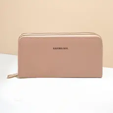 Carteira feminina com 2 zíper grande -LT672