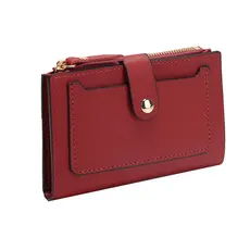 Nova Moda Mulheres De Porta-Cartões Mini Carteira Ferrolho Coin Purse Bolso Com Zíper ld67