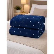 Manta Cobertor Casal 2mX1,80m Mantinha Inverno Microfibra Plush Antialérgico Quentinho Estampada Poá