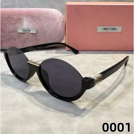 Óculos de sol femininos ovais de meia armação, proteção solar, hastes e ponte nasal UV400, design MM