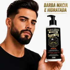 Balm para Barba 250 gr Amacia e Modela Big Barber Anti Frizz Profissional