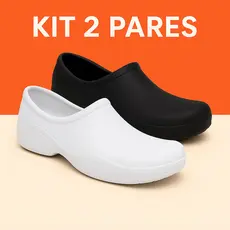 Kit Sapato Profissional EPI Antiderrapante, Leve e Confortavél Macio