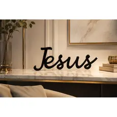Palavra Jesus Decorativo – Palavra Minimalista, para Transformar Ambientes, letreiros.