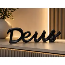 Palavra Decorativa Deus - Decoração Sala de Estar, presente.