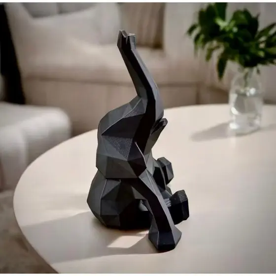 Elefante Decorativo Geométrico, Decoração Sala| Escritório| Quarto.
