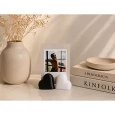 Suporte Porta Retrato Base Coração Crochê para Fotos Polaroid Decoração para festas, Casamentos, Brindes, e Eventos.