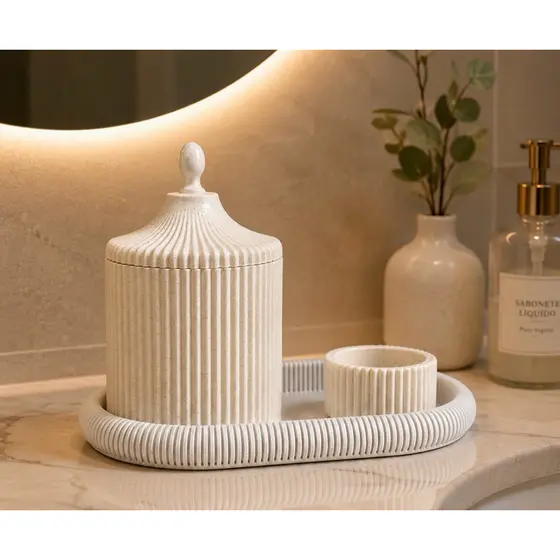 Kit de Conjunto Organizador de Lavabo - Decoração, utilidade, presente, suvenir.