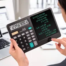 Calculadora Portátil 2 Em 1 Com Tela de Escrita manual de 10 polegadas 12 Dígitos  MO-837X