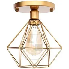 Lustre Teto Plafon Industrial Aramado Diamante Luminária pendente