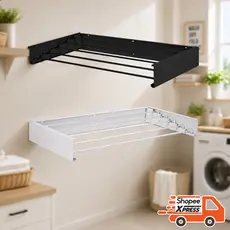 Varal Mágico Retrátil Dobrável Parede 80cm
