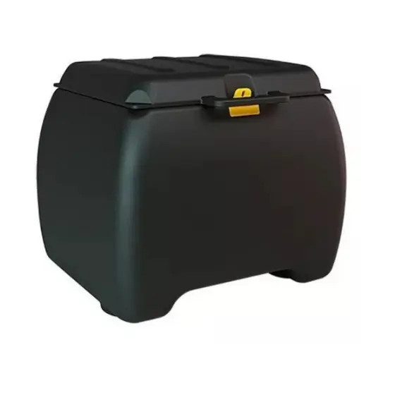 Caixa de Moto Baú Motoboy Delivery/Entregas Correios Preto 100L  iCbras Traseiro