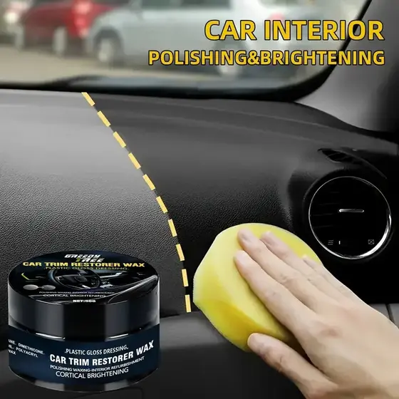 Agente De Reparo De Plástico De Carro Cristalino-Revestimento De Cera De Renovação De interior E Painel Polimento