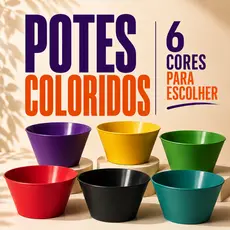Kit Potes Coloridos Multiuso 3 5 10 20 Unidades Plástico Festa Doces Salgados Lembrancinhas Petiscos