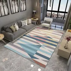 Tapete Estampado Antiderrapante Belga 1,00m x 1,50m Macio Para Sala Quarto - Envio Imediato!