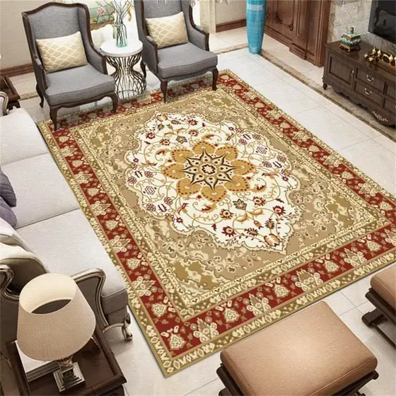 Tapete Estampado Belga Antiderrapante 1,00m x 1,40m Para Sala Quarto - Várias Estampas