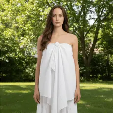 Pano da Costa Premium Umbanda candomblé - Branco Preto Vermelho 2,00 x 75 cm Envio Imediato