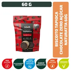 Biscoito Tapioca Chocolate Zero Açúcar Naturatta 60 g