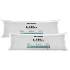 Travesseiros de Corpo Altenburg Body Pillow Original 40x130cm Microfibra Antialérgico Branco