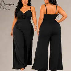 Macacão Plus Size Feminino Longo Macacão Pantacourt Plus Size Macacão Gestante Plus Size Macacão Plus Size Elegante