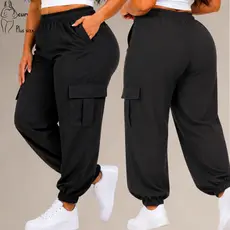 Calça Jogger Cargo Feminina Calça Jogger Basica Plus Size Calça Cargo Feminina Plus Size Calca Alfaitaria Skinny