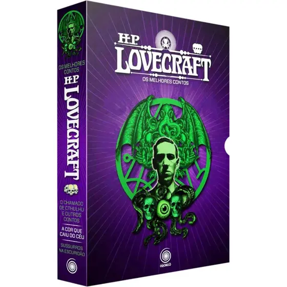BOX HP LOVECRAFT OS MELHORES CONTOS 3 VOLUMES ED OUT/2020 + PÔSTER + MARCADORES