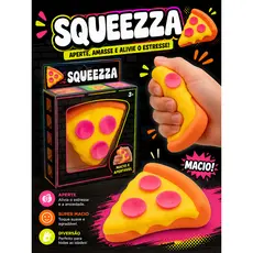 Squishy Pizza Antiestresse Brinquedo Sensorial Macio Slow Rising de Pizza com Textura Super Fofa