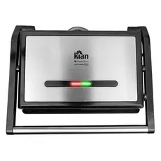 Sanduicheira Grill Panini 1200W Inox Preto Kian - 127V