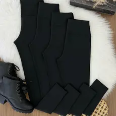 Calça legging Feminina Flanelada Cintura alta Peluciada