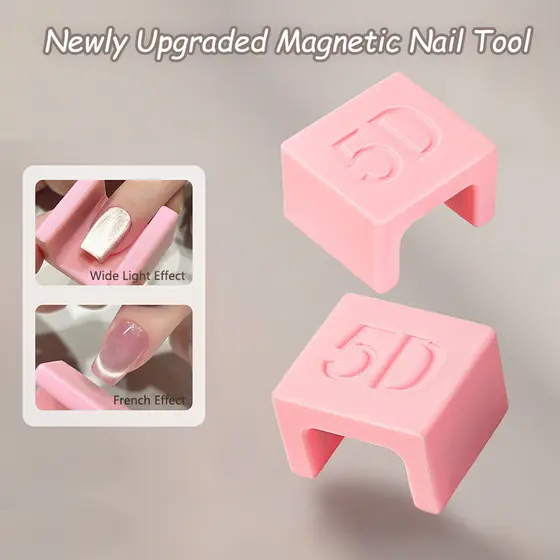 Ímã Automático 5D Para Efeito Magnético De Gato , Lado Largo , Design Francês , Esmalte , Ferramentas Unhas , Arte Em