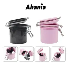 Ahania Pote/Frasco Hermético Para Armazenar Cola De Cílios, Unha etc. 250 ml Cor Rosa Ou Preto Almofada Tampa Com Trava