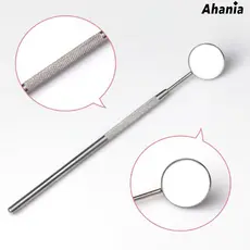 Ahania Espelho  De Aço Inox Para Precisão Extensão Alongamento de Cílio Profissional Formato Redondo