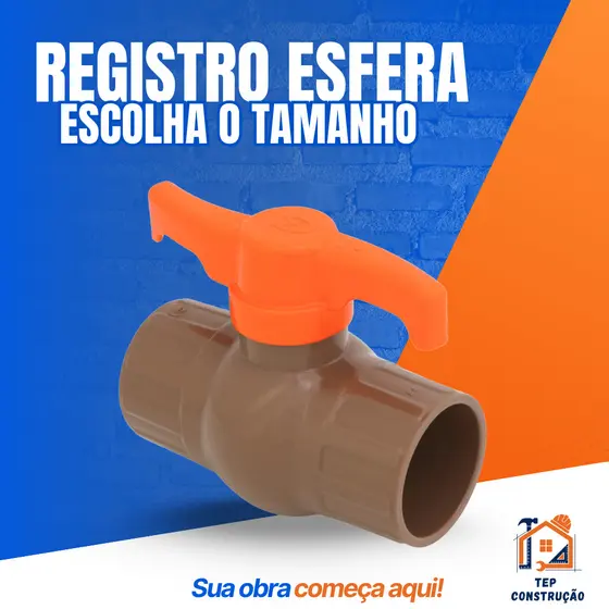 Registro Soldavel PVC 20mm 25mm 32mm 40mm 50mm Tubos Encanação Krona Viqua