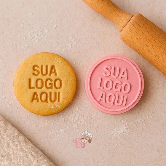 Carimbo de Biscoito Personalizado com sua marca