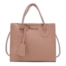 Bolsa De Mão De Grande Capacidade Com Zíper + Alça Diagonal