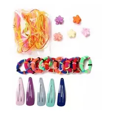 Kit Cabelo, Xuxinha, Presilhas, Elástico 220 Pcs