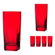 Kit 6 Copos De Vidro Miami Conjunto 320ml Colors