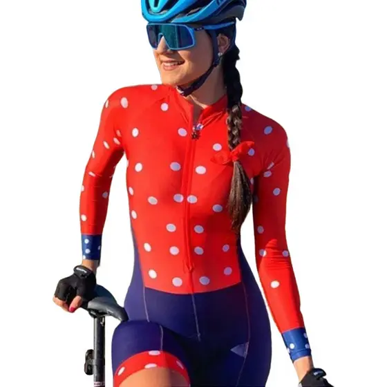 Macacão Ciclismo De Bicicleta Feminina Com Almofada Gel