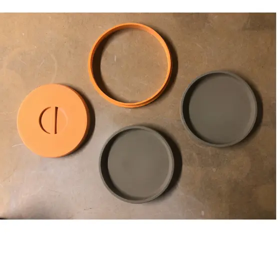 Cortador formato prato circular para argila (cortador + Molde)