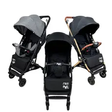 Carrinho Bebe Passeio Reclinável Vira Berco Leve Dobrável Compacto NIVI  Maxi Baby