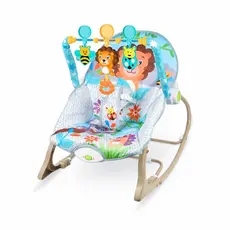 Cadeira Descanso Balanco Bebe Conforto Vibracao Musical Funtime Leao  Maxi Baby