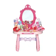 Penteadeira Infantil Com Espelho Princesa 46 Pçs Maxi Toys 