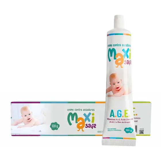Creme Pomada de Assadura Óleo Girassol AGE 120g  Maxi Baby