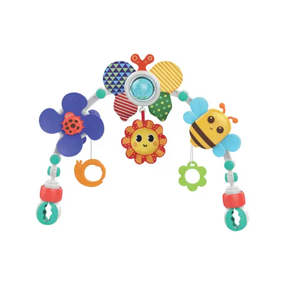 Arco Móbile De Atividades Bebê Para Carrinho Berço Cadeirinha Clip Ajustável Maxi Baby